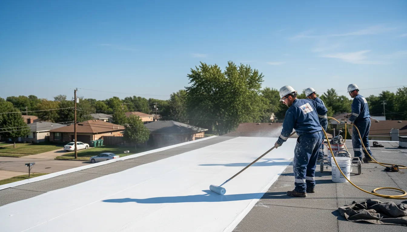 Commercial roof coating in Maryville, MO near me